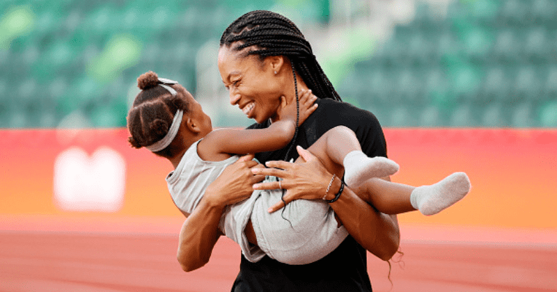 Olympian Allyson Felix announces $200,000 childcare grant for 10 athletes in collaboration with Athleta