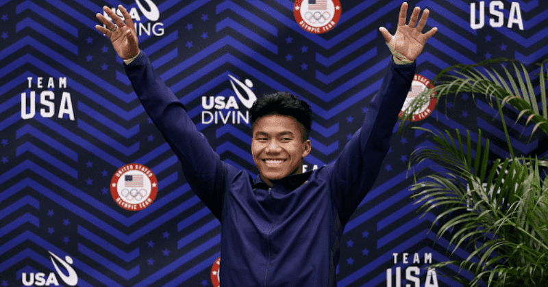 His parents died when he was a year old. A gay man adopted him & today he's at the Olympics