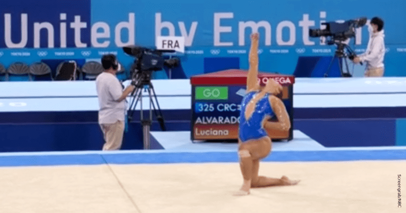 18-year-old gymnast makes history with Black Lives Matter protest in floor routine at Olympics