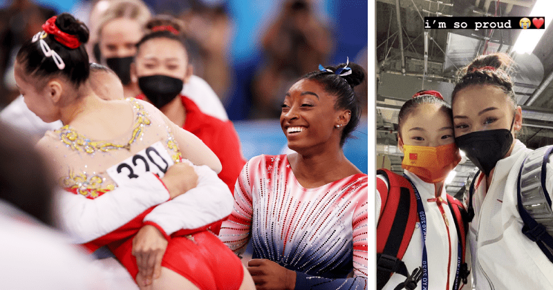 The friendship between Chinese and American gymnasts is what the world needs right now