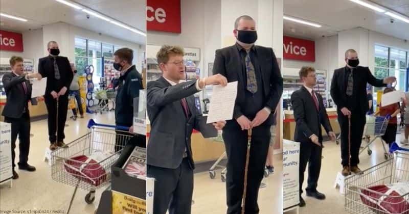 This grocery store employee was told to submit a 'formal resignation letter.' So he went all out.