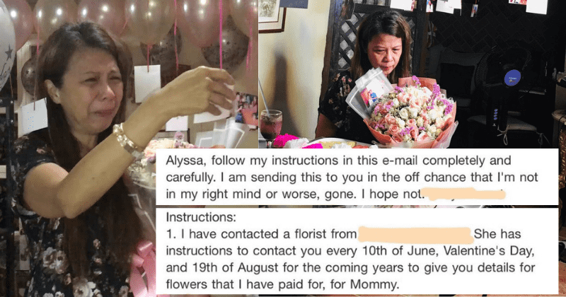 Daughter receives email from late dad with instructions to throw 25th anniversary bash for mom