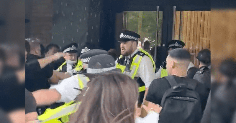 Anti-vaccine protesters storm BBC headquarters—almost a decade after it moved out of the building