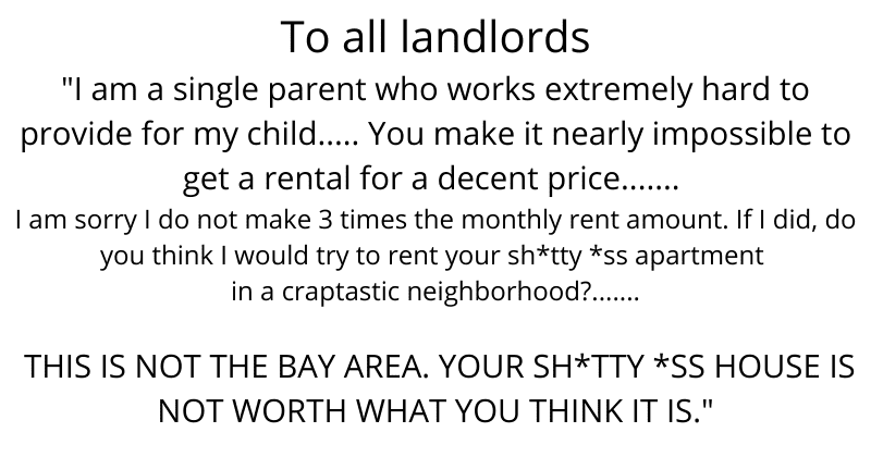 Renter calls out terrible landlords: 'Your sh*tty house is not worth what you think it is'