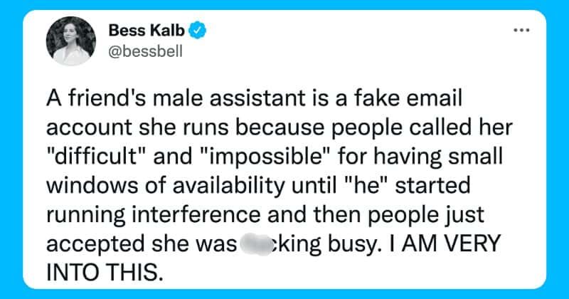 16 women reveal how having a fake 'male assistant' helps them navigate gender biases