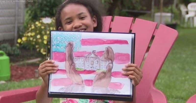 A little Black girl's art is being displayed in the White House: 'Enslaved Africans built this'