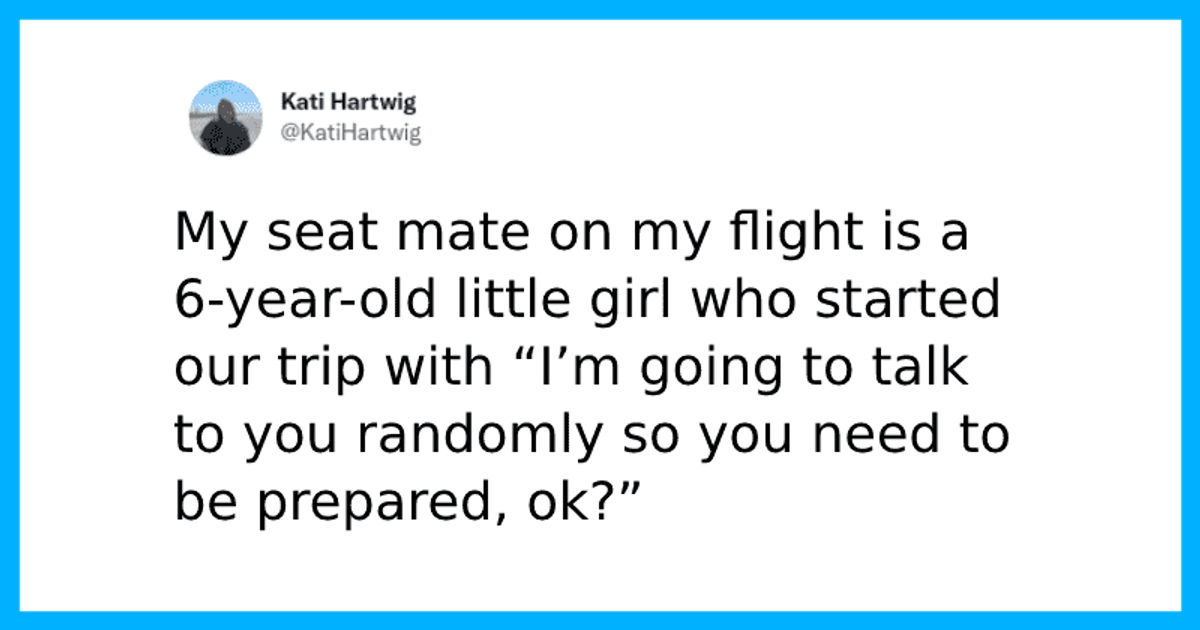 Little girl strikes up hilarious conversation with stranger on flight, wins the internet