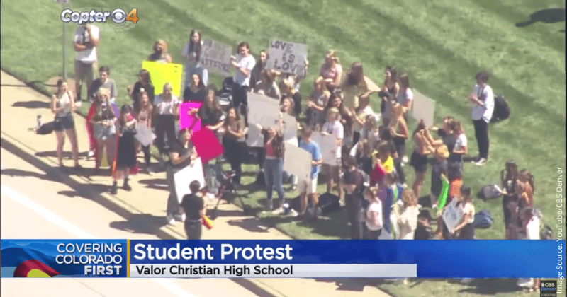 Students walk out of class in protest after school allegedly forced gay coach to quit 