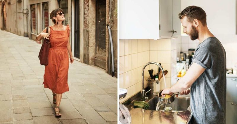 Man refuses to help his wife with housework, so she decides to take a long solo vacation
