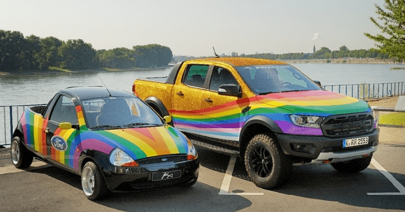 Ford builds ‘very gay’ pickup truck in response to homophobic remark, displays it at Pride parade