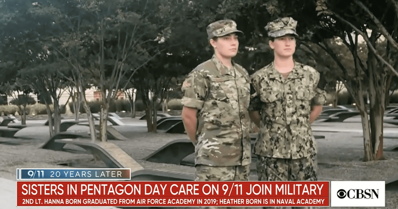 Two sisters who were in the Pentagon daycare center on 9/11 are now both in the U.S. military