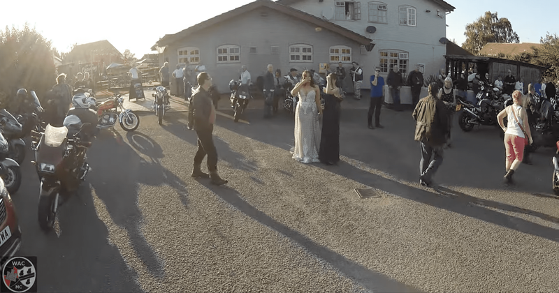 Nearly 300 bikers escort teen with Asperger's to prom to show bullies they 'can't hurt her anymore'