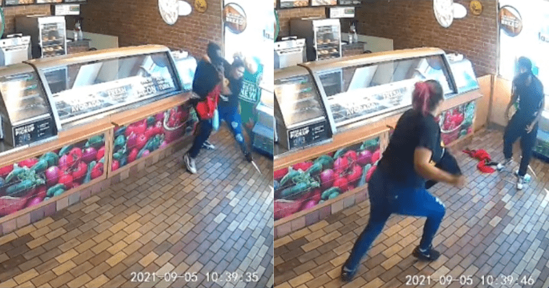 Subway worker was suspended after sharing video of herself fighting back against armed robber