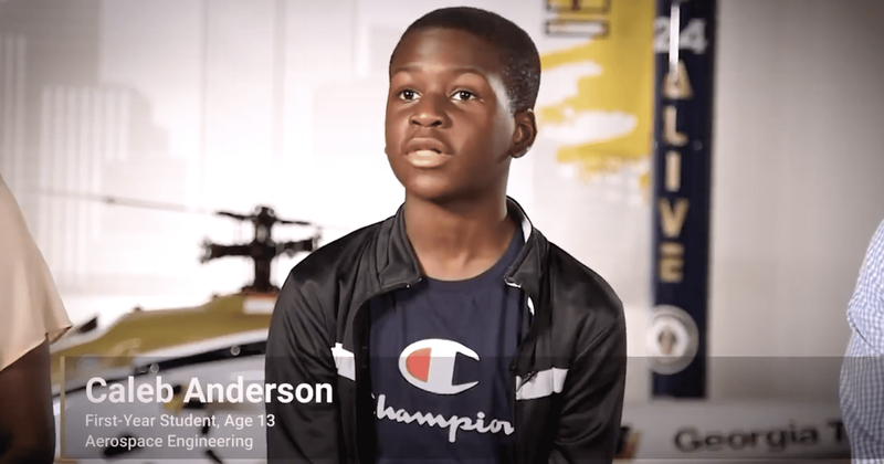 13-year-old who was doing fractions by 2, is now an aerospace engineering major at Georgia Tech