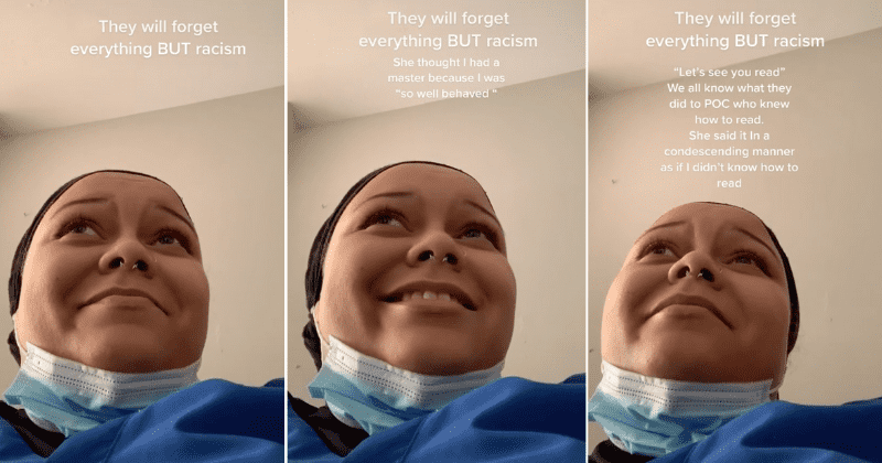 Black healthcare worker records elderly patient asking about her 'master': 'Let's see you read'