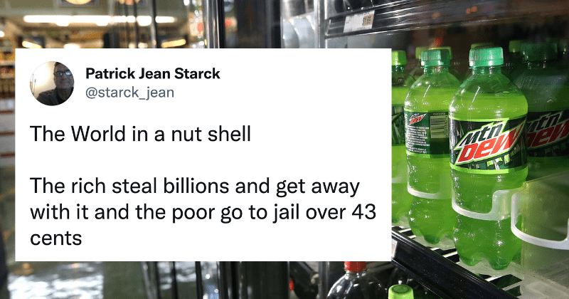 Homeless man arrested for shortchanging 43 cents for a Mountain Dew could face 7 years in prison