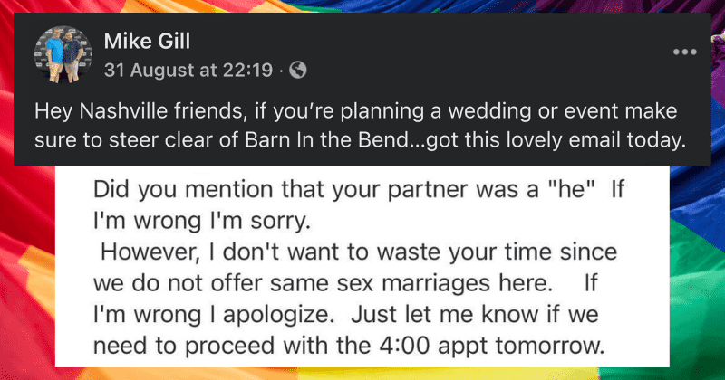 Wedding venue turned down gay couple due to 'religious beliefs.' It backfired on them big time.
