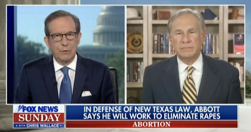 Chris Wallace confronts Texas governor about abortion ban's lack of exception for rape