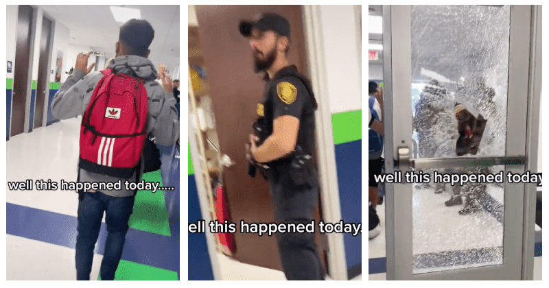 ‘Why is this still happening man’: Student films chaos at school after shooting on campus