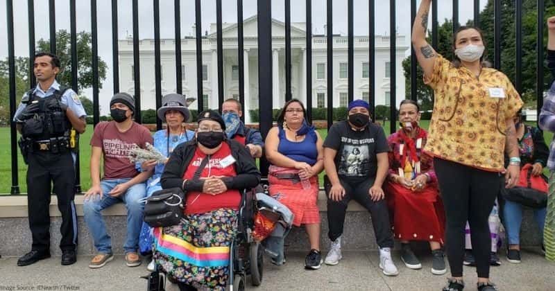 On Indigenous Peoples' Day, Indigenous leaders were arrested at the White House for protesting