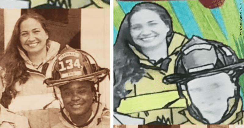 Florida's first Black woman firefighter sues city after mural depicts her as White: 'I was hurt'