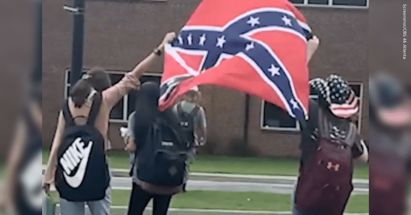 White students brought confederate flag to school, but Black students suspended over protest