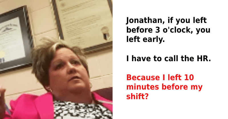 Janitor lectured by rude school principal for leaving shift 10 minutes early, told to quit job