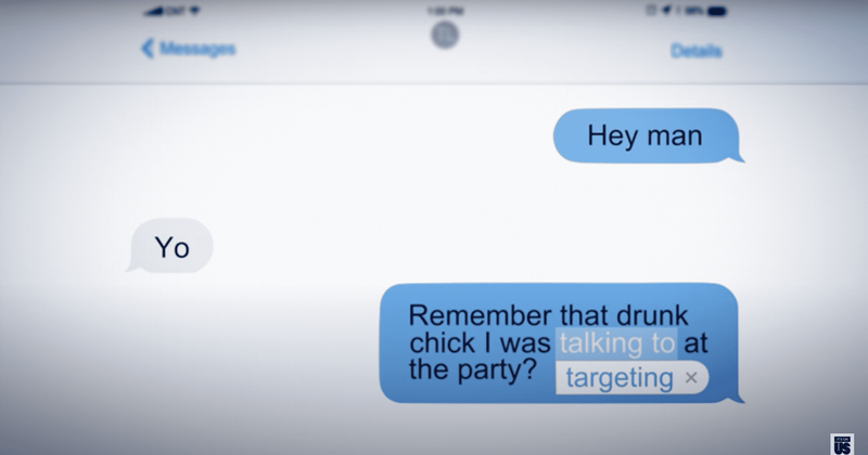Anti-sexual assault PSA uses chilling autocorrect sequence to highlight rape culture