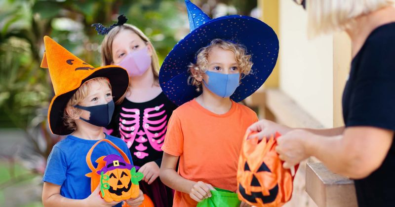 This senior didn't have candy to hand out on Halloween. So the kids returned with gifts for her.