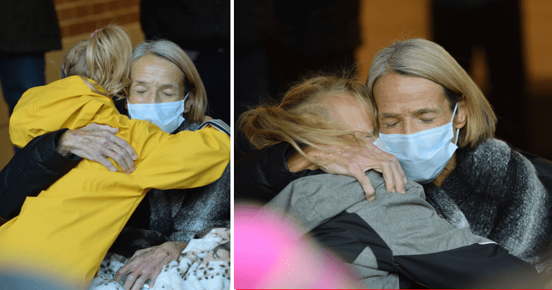 Young students surprise teacher of 45 years battling stage 4 cancer with songs outside her hospital
