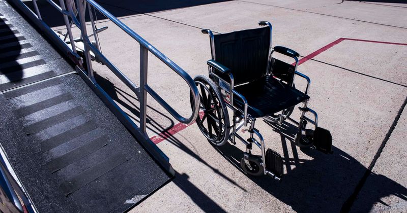 Disabled man barred from a Ryanair flight because his wheelchair was too heavy