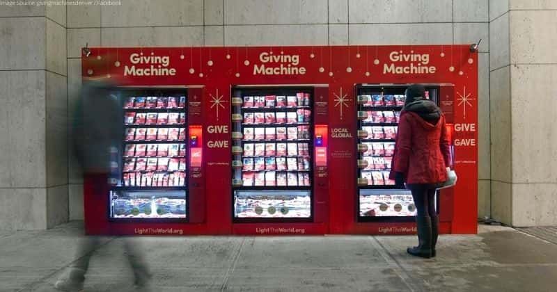 Denver replaced vending machines with 'giving' machines