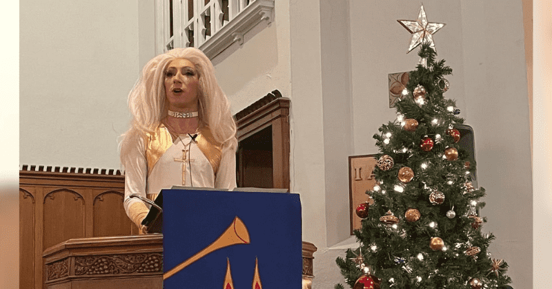 Gay Pastor dresses in drag to lead church service, says it 'is a theological reflection on joy'