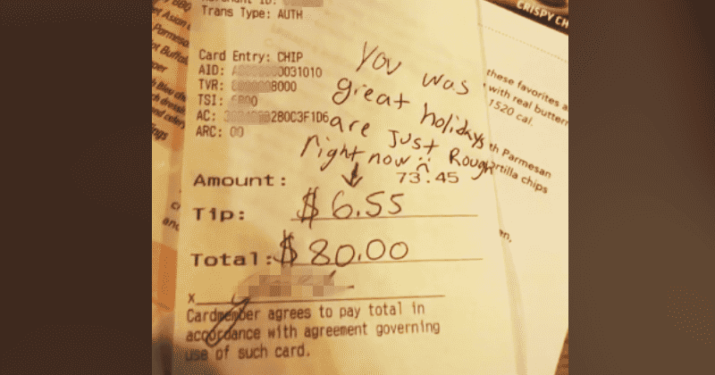 Applebee's customer leaves low tip because holidays were 'rough,' sparks debate on tipping