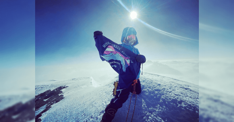 Mountaineer flies trans Pride flag on Antarctica's highest peak to celebrate their 'resilience'