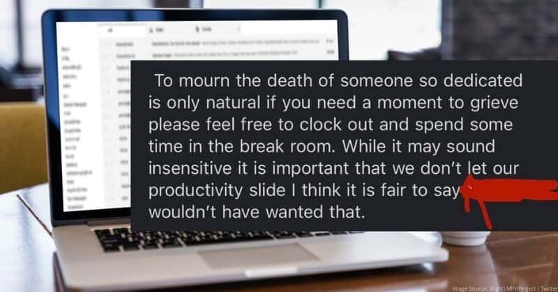 Boss plans to fire workers for discussing colleague's death: 'F*ck the bosses, support strikers'