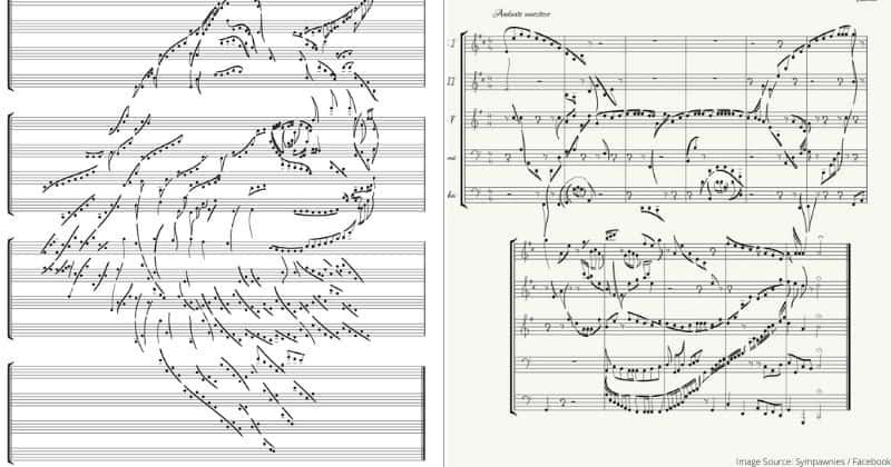 This composer turns portraits of beloved pets into music