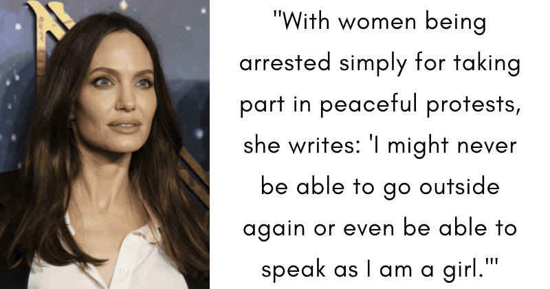 Angelina Jolie shares heartbreaking letter from Afghan girl: 'Help ensure they're not forgotten'