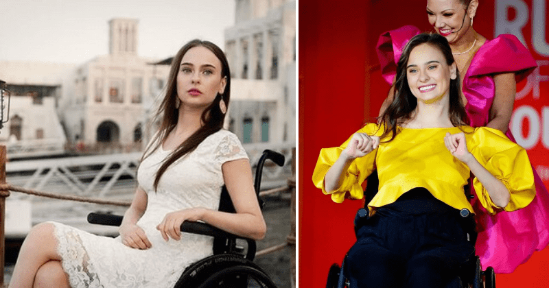 Paralyzed Ukrainian model flees from Russian invasion, makes statement at Los Angeles runway show