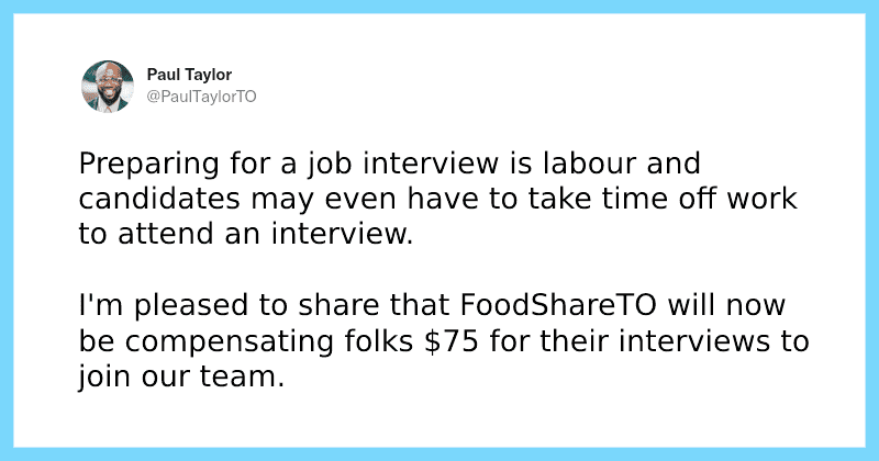 This company will pay you $75 for attending a job interview because 'interview is labor'