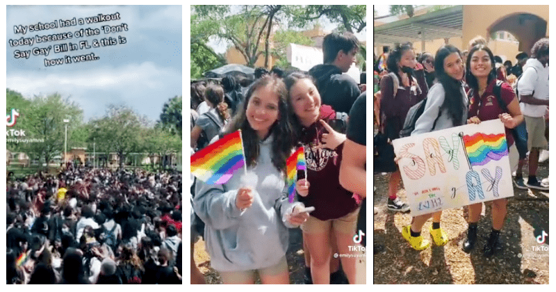 'Kids are alright': Students stage massive walkout to protest Florida's ‘Don’t Say Gay’ bill
