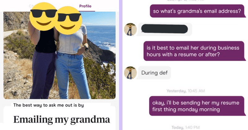 Guy emails Hinge match’s grandma to ask for her permission and her response is everything