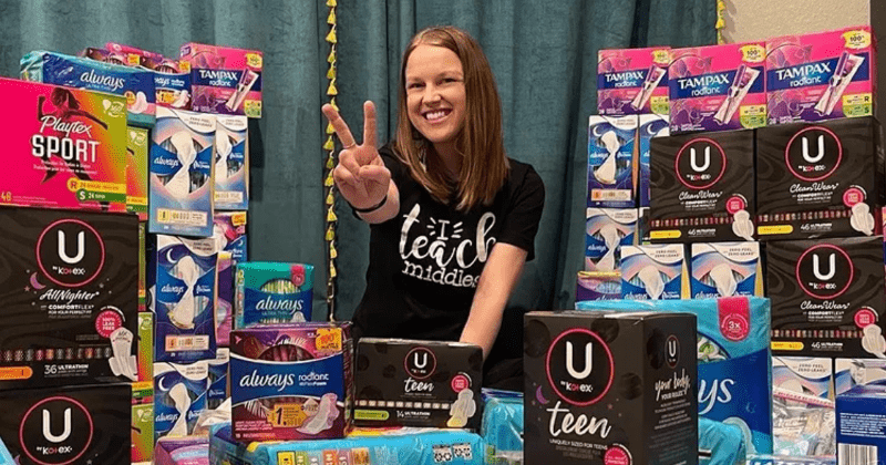Teacher provides free 'pad bags' to make students' menstrual cycles easier and sees instant results