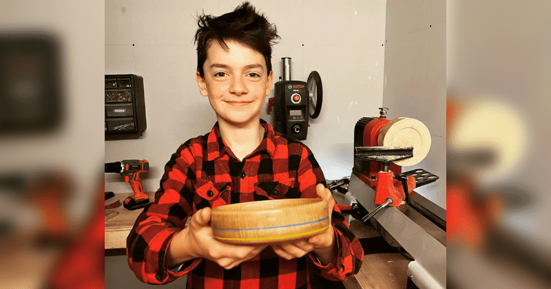 12-year-old woodworker's handcrafted bowl raises more than $300k for Ukrainian children