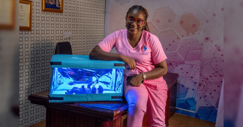Nigerian mom designs innovative solar-powered crib to fight baby jaundice in sub-Saharan Africa