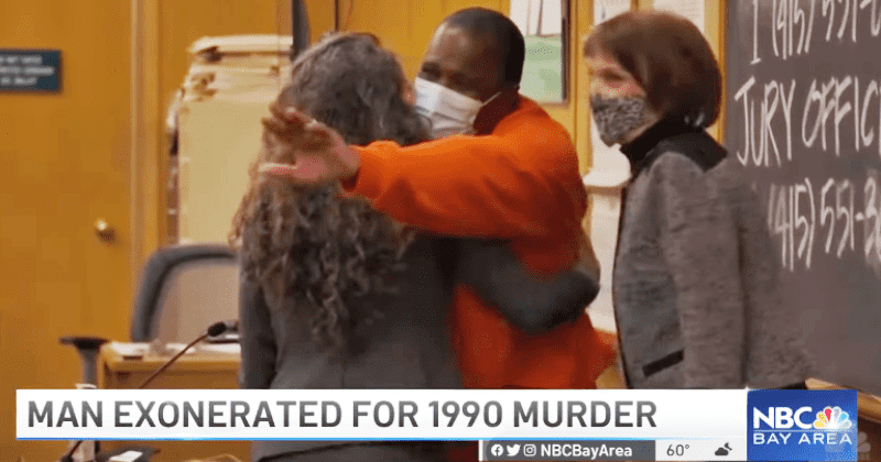 Man wrongly convicted of killing his friend in 1990 walks free after 32 years in prison