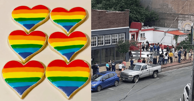 A bakery lost customers over Pride cookies. The community rallied to buy all its cookies for days.
