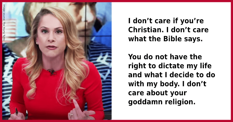 'I don't care what Bible says, you don't dictate my life': Journo's powerful speech on abortion resurfaces