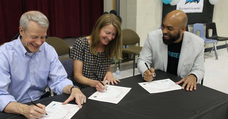 Third grade class gets surprised with full-ride college scholarships by a local family foundation