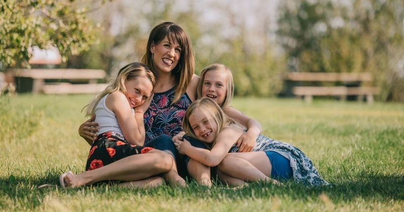 Woman was left out of family photo by her stepdad — so she got back at them with cheesy 'family' photos of her own